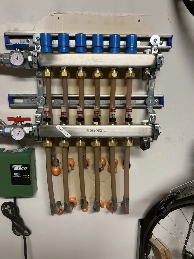 Plumber performing Gas Leak Detection at a residential property in Wethersfield